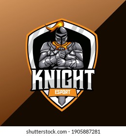 Knight Warrior Mascot Logo Template