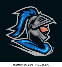 Knight warrior mascot logo template