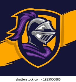 Knight warrior mascot logo template