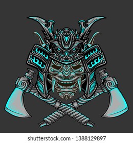 Knight Warrior Mask Vector Design