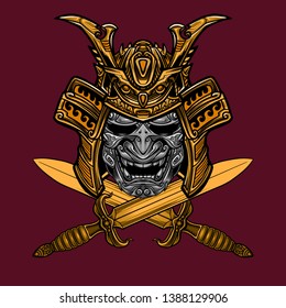 Knight Warrior Mask Vector Design