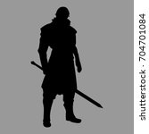 knight warrior silhouette