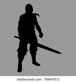 knight warrior silhouette