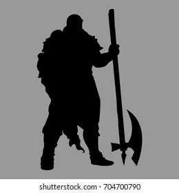 knight warrior silhouette