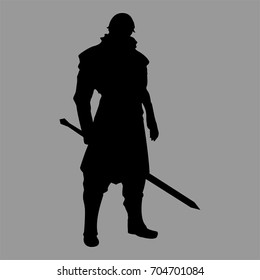 knight warrior silhouette