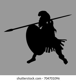 knight warrior silhouette