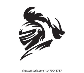 Knight / warrior vector illustration that could be used for logo, stickers, t-shirt printing, decal, and many other more