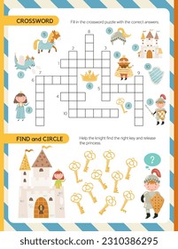 Knight Word search Kids activity book