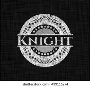 Knight written on a chalkboard