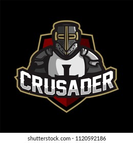 Knight/crusader Esport Gaming Mascot Logo Template