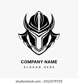 Knightly Armor Emblem  Create a bold and memorable logo design that showcases the strength and courage of a medieval knight.