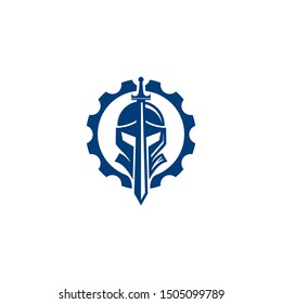 Knights Badge Logo Design Vector