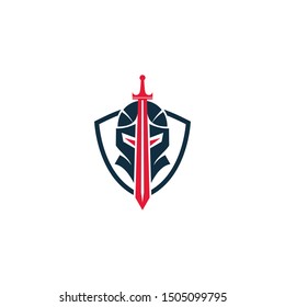 Knights Badge Logo Design Vector