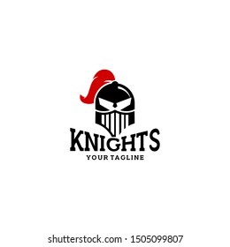 Knights Badge Logo Design Vector