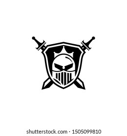 Knights Badge Logo Design Vector