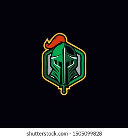 Knights Badge Logo Design Vector