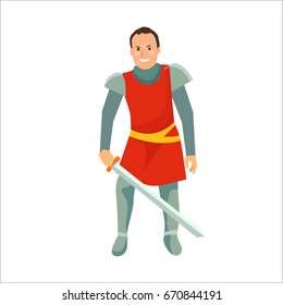 knights flat illustration character