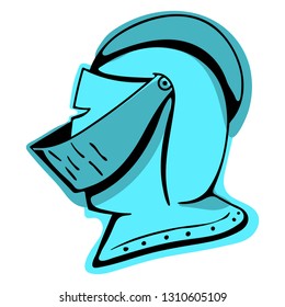 Knight's helmet doodle