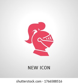 knight's helmet Icon. Vector illustration EPS 10.