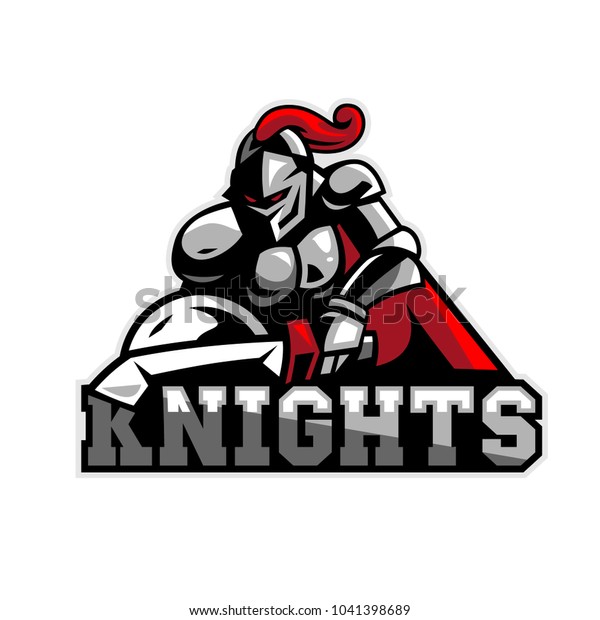 Knights Mascot Logo Stock Vector (Royalty Free) 1041398689