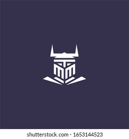 knight's premium head logo and icon concept