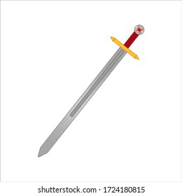Knights Templar sword.Illustration für Web- und Mobile-Design.