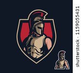 knight/sparta sport gaming mascot logo template