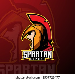 Knight/spartan team sport Mascot logo template vector illustration. Easy editable and change the name