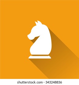 Knight/Strategy Icon (long shadow)