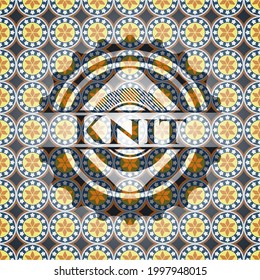 arabisches Symbol von Knit. Arabeske Einrichtung. 