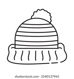 ícone isolado do acessório do knit cap