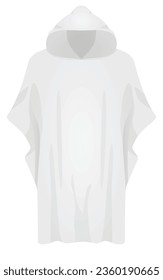 Knit capes sweater. vector illustration