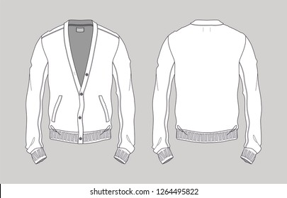 Knit Cardigan Template