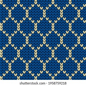 Knit grid vector illustration texture