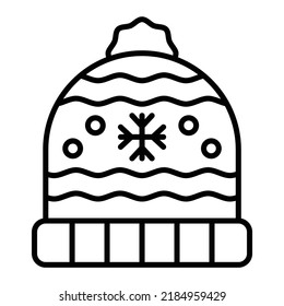 Knit Hat Vektorsymbol. Kann für Druck-, Mobil- und Web-Anwendungen verwendet werden.