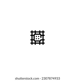 knit icon with black color