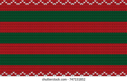 Knit new year template with snowman. New year blue and white background with empty space for text and happy new year title. Vector illustration, template, framework.
