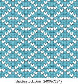 Knit Pattern background. Vector illustration.