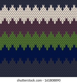 Knit Pattern. Vector