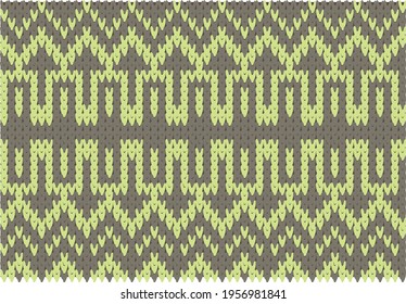 
Knit print. Christmas seamless pattern. Vector. 