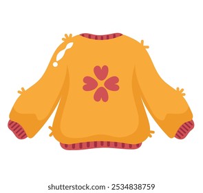 knit pullover autumn clothes isolated