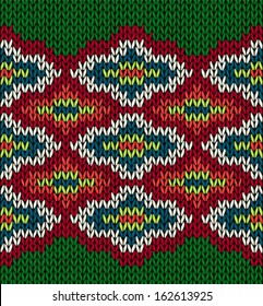 Knit Seamless Jacquard Ornament Pattern