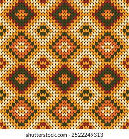 Tricotar padrão sem costura. Textura de Natal de malha