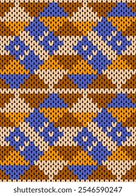 Knit seamless pattern print. Seamless pattern. Knit sweater pattern background abstract. seamless pattern with dots
