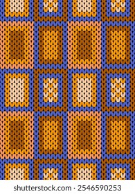 Knit seamless pattern print. Seamless pattern. Knit sweater pattern background abstract. seamless pattern with squares