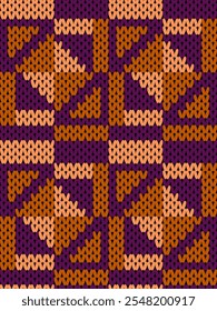 Knit seamless pattern print. Seamless pattern. Knit sweater pattern. background abstract design. warm earth tones