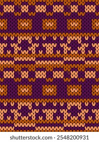 Knit seamless pattern print. Seamless pattern. Knit sweater pattern. background abstract design. warm earth tones