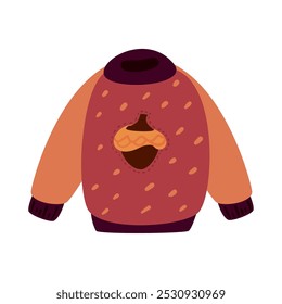 knit sweater autumn clothes isolated