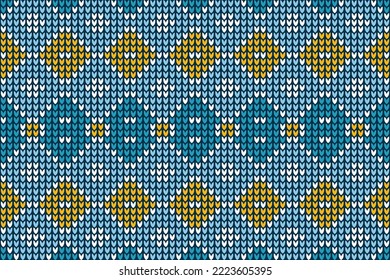 knit sweater fair isle pattern background for fashion textiles, knitwear and graphics.