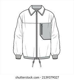 KNIT SWEATER JERSEY AND SWEAT TOPS FOR MAN AND BOYS VECTOR FLAT SKETCH